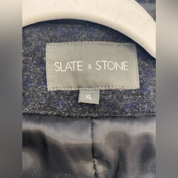 Slate & Stone Wool Blend Bomber Zip Front Jacket Sz XL - Picture 6 of 6